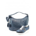 Сини дамски обувки и чанта комплект Jump 7802-2066 синKP